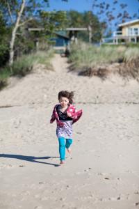 Running on Beach